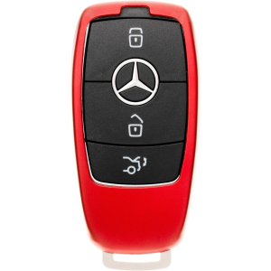 Чехол для автоключа LaManche Mercedes Red (Benz-B01K_rd) лучшая модель в Полтаве