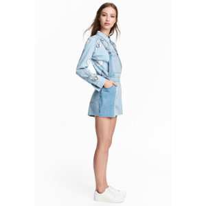 Напівкомбінезон джинсовий H&amp;M 4989906RP12 36 Блакитний (PS2030000034918) ТОП в Полтаві