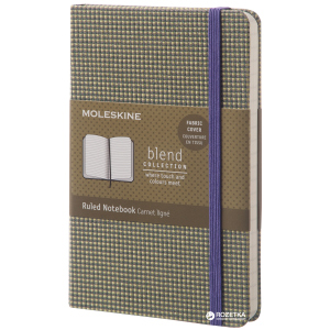 Записная книга Moleskine Blend 9 х 14 см 192 страницы в линейку Зелёная Канва (8051272893526) лучшая модель в Полтаве