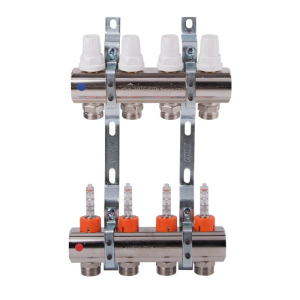 Коллектор Icma 1" 4 выхода, с расходомером №K013 лучшая модель в Полтаве