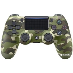 Бездротовий геймпад PlayStation Dualshock 4 v2 Green Camouflage для PS4