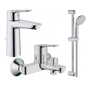 Набір змішувачів для ванни Grohe BauEdge M 3в1 123367M (23758000+32820000+27598001) краща модель в Полтаві