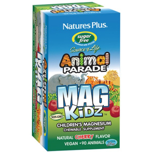 Минералы Natures Plus Animal Parade Mag Kidz магний Вишня 90 жевательных таблеток (97467299429) лучшая модель в Полтаве