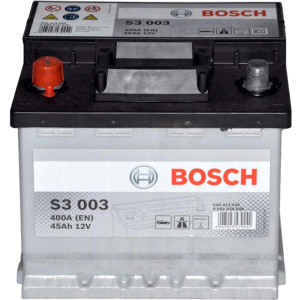 Автомобильный аккумулятор Bosch 6СТ-45 (S3003) 45 Ач (+/-) Euro 400 А (0 092 S30 030) надежный