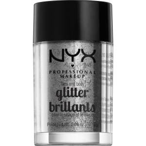 Гліттер NYX Professional Makeup Face &amp; Body Glitter 10 Silver 2.5 г (800897846824) краща модель в Полтаві