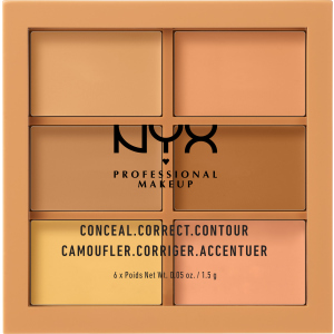 Палетка кремових консилерів NYX Professional Makeup 3C Palette - Conceal, Correct, Contour 02 Medium 9 г (800897831486)