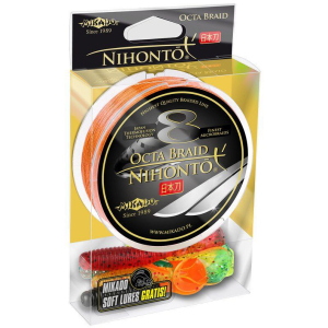 Шнур Mikado Nihonto 8 Octa Braid 150 м 0.08 мм 5.15 кг Orange (Z24O-008) рейтинг