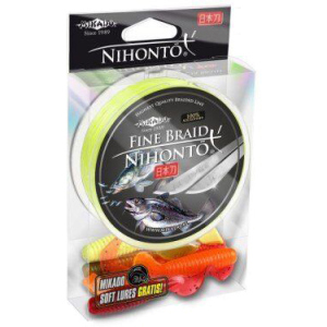 хороша модель Шнур Mikado Nihonto Fine Braid 150 м 0.06 мм 3.25 кг Fluo (Z19F-006)