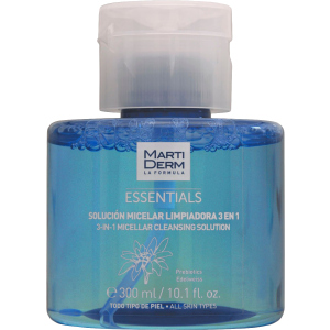 Міцелярний розчин MartiDerm Essentials Micellar Solution Cleanser 3in1 Очищаючий 300 мл (8437000435860) ТОП в Полтаві