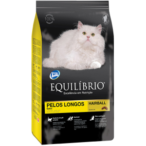 Сухий корм для дорослих довгошерстих котів Equilibrio Cat Adult Long Hair з куркою та рибою 15 кг (857848113559) краща модель в Полтаві