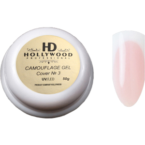 хороша модель Гель для нарощування нігтів HD Hollywood Camouflage Cover №3 50 мл (HD-ГС №3Б) (2200199050031)