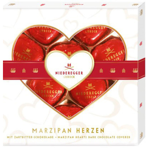 Марципановые конфеты Niederegger Marzipan Hearts 125 г (4000161090106)