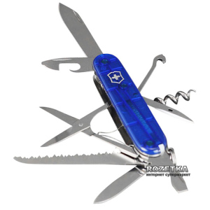 Швейцарский нож Victorinox Huntsman Blue Transpanent (1.3713.T2) ТОП в Полтаве