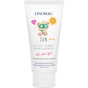 Сонцезахисний крем Linomag Ziololek SUN SPF 50 50 мл (5900558001427) ТОП в Полтаві