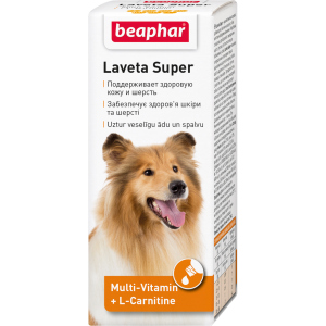 Рідкі вітаміни Beaphar Laveta Super for dogs для вовни собак 50 мл (12554) (8711231125548) в Полтаві