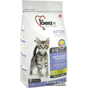 Сухой корм для котят 1st Choice Kitten со вкусом курицы 0.907 кг (65672290012)