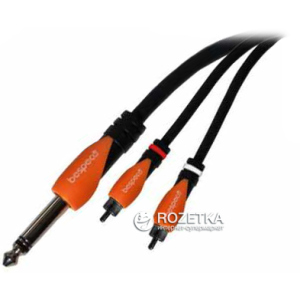 Інсертний кабель Bespeco SLYSRM180 1.8 м Black/Orange (23-14-4-19) ТОП в Полтаві
