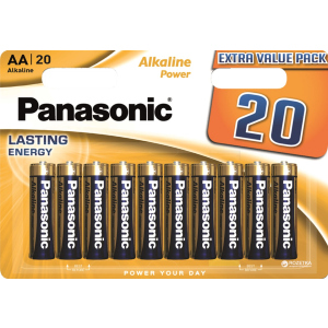 Батарейки Panasonic Alkaline Power лужні AA блістер, 20 шт (LR6REB/20BW) ТОП в Полтаві