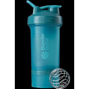 Шейкер BlenderBottle ProStak з кулькою 650 мл Блакитний (PS 22oz Teal) ТОП в Полтаві