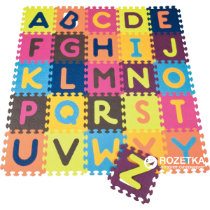 Дитячий килимок-пазл Battat ABC 26 елементів (BX1210Z) краща модель в Полтаві