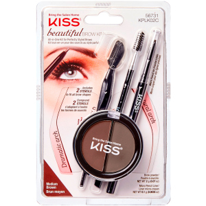 Набір для моделювання брів Kiss Beautiful Brow Kit (731509567311) краща модель в Полтаві