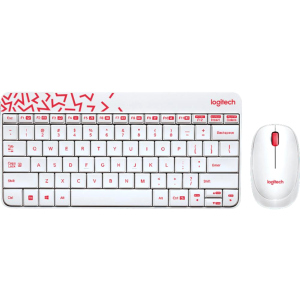 Комплект беспроводной Logitech MK240 Nano White RUS (920-008212) в Полтаве