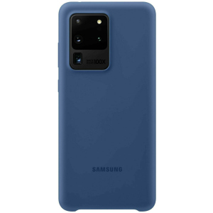 Панель Samsung Silicone Cover Samsung Galaxy S20 Ultra Navy Blue (EF-PG988TNEGRU) ТОП в Полтаві