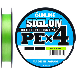 Шнур Sunline Siglon PE х4 150 м # 0.6/0.132 мм 4.5 кг Салатовий (16580904)