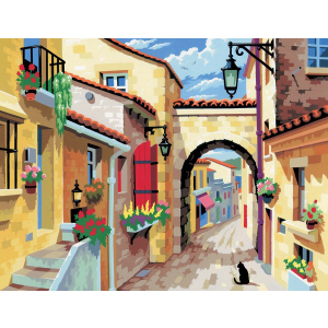 купити Набір для творчості Sequin Art Painting by numbers Senior A Quiet Street 38х29 см (SA0129)