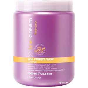 Разглаживающая маска Inebrya Liss Perfect Mask для непослушных и пушащихся волос 1000 мл (8033219160243)