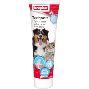 Зубна паста Beaphar Toothpaste для котів та собак зі смаком печінки 100 г (13223) (8711231132232)