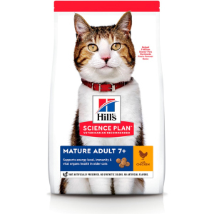 Сухий корм для літніх кішок старше 7 років Hill's Science Plan Feline Mature Adult 7+ з куркою - 3 кг в Полтаві