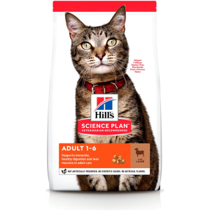 хороша модель Сухий корм для кішок Hill's Science Plan Feline Adult Lamb з ягнятим - 10 кг (604175) (52742024394)