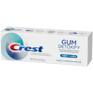 Очищувальна зубна паста Crest Gum Detoxify Deep Clean 116 г (37000754213) краща модель в Полтаві