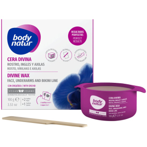 Віск професійний для обличчя області бікіні та пахв Body Natur Divine Wax 100 г + 2 серветки (8414719407258) в Полтаві