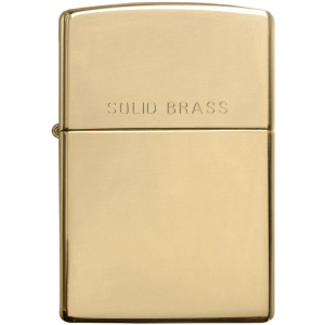 купить Зажигалка Zippo 254 Reg High Polish Brass Золотистая (Zippo 254)