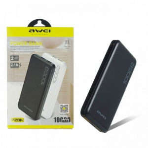 Портативний зарядний пристрій 10000 mAh Power Bank Awei (P28K) чорний ТОП в Полтаві