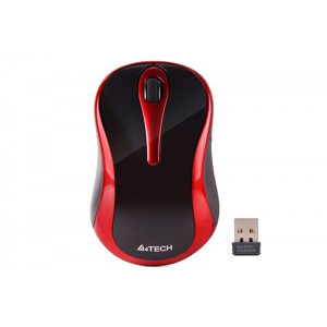 Мышь беспроводная A4Tech G3-280N Black/Red USB V-Track