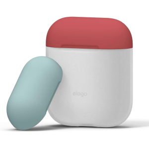 Чохол Elago Duo Case для AirPods Blue/Italian Rose/Coral Blue (EAPDO-LUBL-IROCBL) ТОП в Полтаві