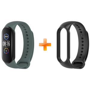 Xiaomi Mi Band 5 MiJobs Dual Color Crow Green/Black (MJ5-DSS019CGB) ТОП в Полтаві