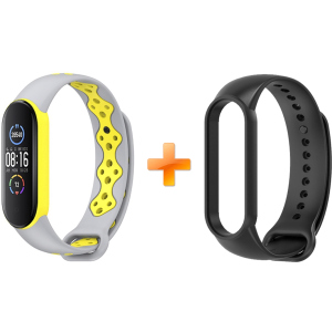 Xiaomi Mi Band 5 MiJobs Sport Grey/Yellow (MJ5-SP012GY) краща модель в Полтаві