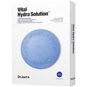 Зволожуюча маска з гіалуроновою кислотою Dr.Jart+ Dermask Water Jet Vital Hydra Solution 30 г x 5 шт (8809642712218) краща модель в Полтаві