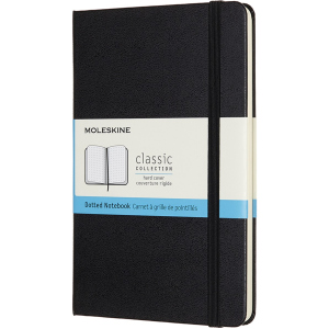 Нотатник Moleskine Classic 11,5 х 18 см 192 сторінок у крапку Чорна (8058647626611) в Полтаві