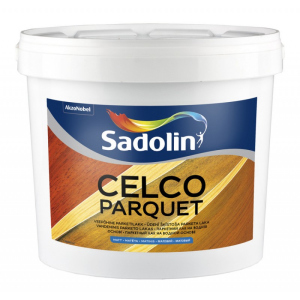 Водорозчинний лак для підлоги з гарною зносостійкістю Sadolin Celco Floor Aqua (Celco Parquet) Матовий Безбарвний 1 л в Полтаві