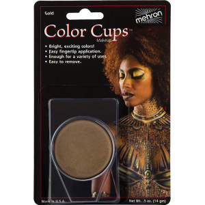 Кремовий грим Mehron Color Cups Gold 12 г (CCC-GD) (764294502106) краща модель в Полтаві