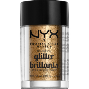 Гліттер NYX Professional Makeup Face & Body Glitter 08 Bronze 2.5 г (800897846800) краща модель в Полтаві