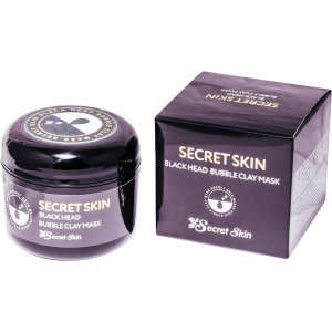 Маска для лица пузырьковая с черной глиной Secret Skin Black Head Bubble Clay Mask 100 г (8809540517243) в Полтаве