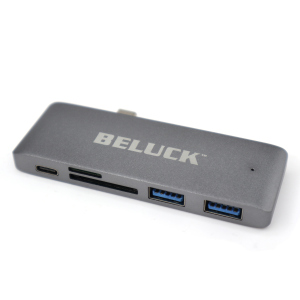 USB hub картридер 5 в 1 Beluck Type-C / USB 3.0 / SD / MicroSD BeluckHub краща модель в Полтаві