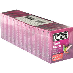 Презервативи Unitex Flash Touch 48 шт (12 упаковок по 4 шт) (798190041155) в Полтаві