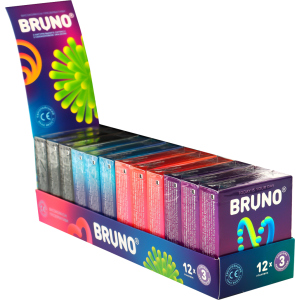 Презервативи Bruno 36 шт (12 упаковок по 3 шт) (4820234160112) в Полтаві